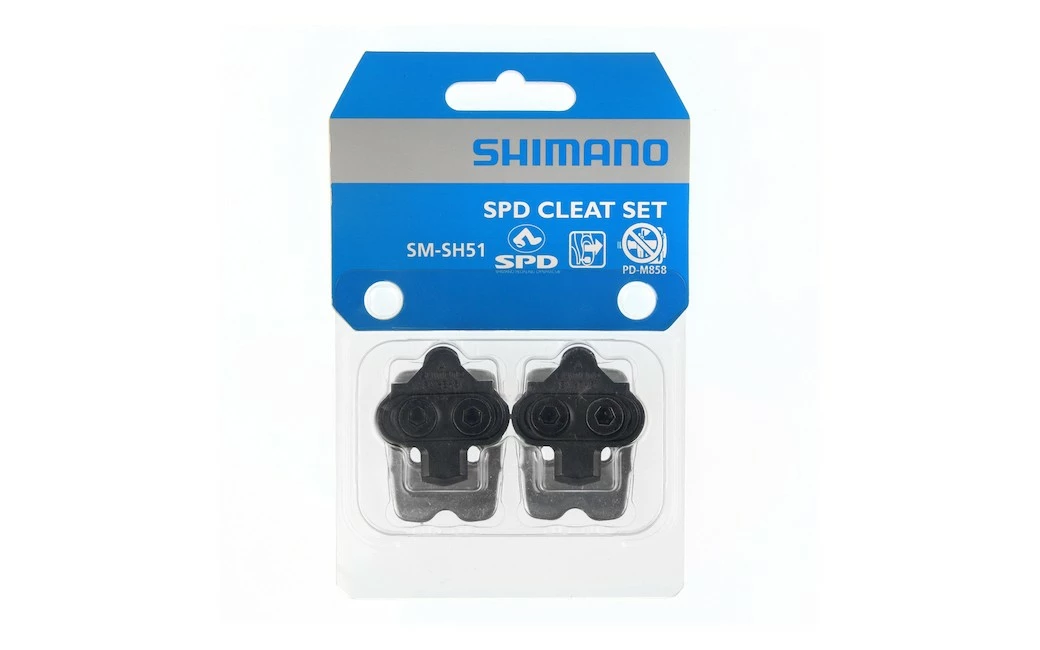 Cales Pédales Automatiques Shimano SPD SM-SH51 Noir Avec Plaque - Y42498220 3 Cales Pédales Automatiques Shimano SPD SM-SH51 Noir Avec Plaque - Y42498220